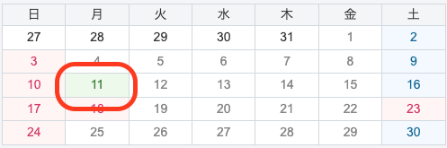 埼玉で毎週同じ曜日に外出するときの調査日候補の絞り方